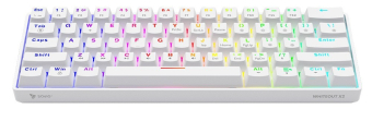 Klaviatūra Savio Whiteout X2 Outemu Peach Silent