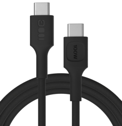 Kabelis Green Cell PowerStream USB Type-C Male - USB Type-C Male 100W Black 2m