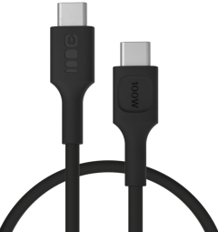 Kabelis Green Cell PowerFlex Fast Charging USB Type-C Male - USB Type-C Male 100W Black 1.2m