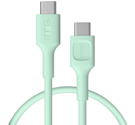 Kabelis Green Cell PowerFlex Fast Charging USB Type-C Male - USB Type-C Male 100W Mint Green 2m