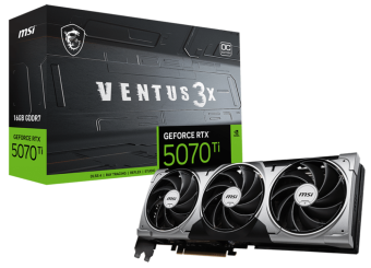 Videokarte MSI GeFroce RTX 5070 Ti Ventus OC 16G