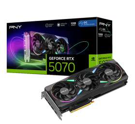 Videokarte PNY GeForce RTX 5070 ARGB EPIC-X RGB Overclocked Triple Fan GPU