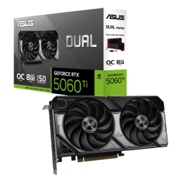 Videokarte ASUS Dual GeForce RTX 5060 Ti 8GB GDDR7 OC Edition