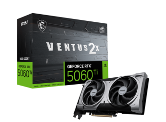 Videokarte MSI GeForce RTX 5060 Ti Ventus 2X OC Plus 16GB GDDR7 DLSS4