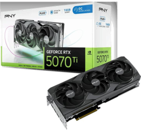 Videokarte PNY GeForce RTX 5070 Ti 16GB Triple Fan Plus (DLSS 4)