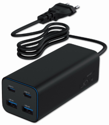 Lādētājs Gembird Universal USB charger 4-port 100W GaN
