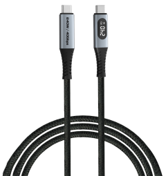 Kabelis Verbatim USB-C to USB-C display 240W 40 Gbps 120 cm