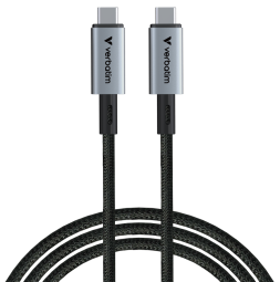 Kabelis Verbatim USB-C to USB-C 240W 40 Gbps 120 cm