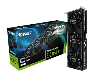 Videokarte Palit GeForce RTX 5060 Ti Infinity 3 OC 8GB GDDR7 DLSS4