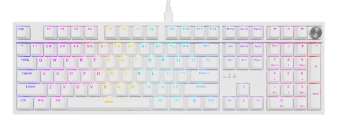Klaviatūra Genesis Thor 404 RGB White Outemu Peach Silent
