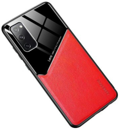 Mocco Lens Leather Back Case Apple iPhone 12 Red