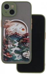 Mocco Ultra Trendy Travel Case Apple iPhone 15 Green