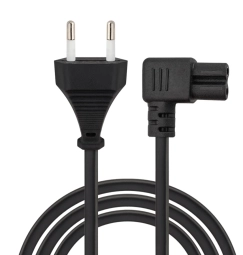 Kabelis Savio Power Cord C7 CL-186 Angled 5m Black