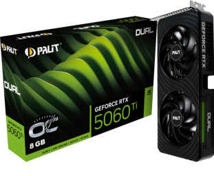 Videokarte Palit GeForce RTX 5060 Ti 8GB Dual OC (DLSS 4)