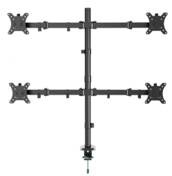 Monitora stiprinājums Gembird Adjustable Desk Mounted 4-display Rotate Tilt Swivel