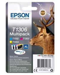 Tintes kārtridži EPSON T1306 Multipack Cyan Magenta Yellow