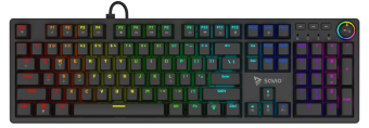 Keyboard Savio Styx Mechanical Keyboard Peach Silent Outemu