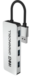 USB hubs Greencell 4 PORT USB-A 3.0
