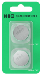 Baterijas Green Cell 2x Lithium CR2032 3V 220mAh
