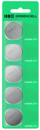 Baterijas Green Cell Blister 5x Lithium Battery CR2430