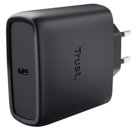 Lādētājs Trust Maxo 65W Black USB-C + 2m USB-C Cable Black