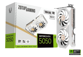 Videokarte ZOTAC GAMING GeForce RTX 5050 Twin Edge OC White Edition