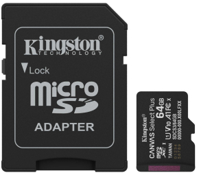 Atmiņas karte Kingston MicroSDXC 64GB Canvas Select Plus