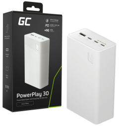 Enerģijas krātuve GreenCell PowerPlay 30 30000mAh White
