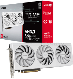 Videokarte Asus Radeon RX 9070 XT 16GB Prime OC White Edition