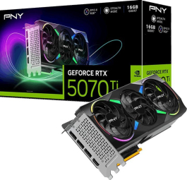 Videokarte PNY GeForce RTX 5070 Ti ARGB Epic-X RGB OC 16GB