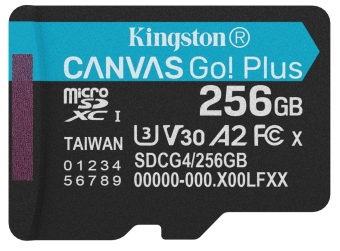 Atmiņas karte Kingston  Canvas Go Plus G4 MicroSDXC 256GB