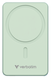 Enerģijas krātuve Verbatim Charge n Go 5000mAh Magnetic Wireless Charge Green