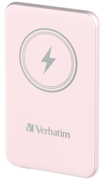 Enerģijas krātuve Verbatim Charge n Go 5000mAh Magnetic Wireless Charge Pink