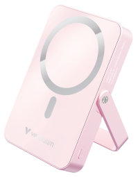 Enerģijas krātuve Verbatim Charge n Go 10000mAh Magnetic Wireless Charge Pink ar Statīvu