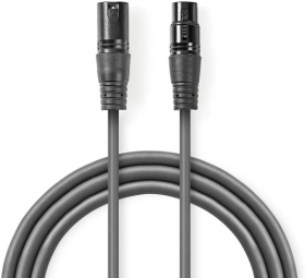Kabelis Nedis XLR M - XLR F 5m