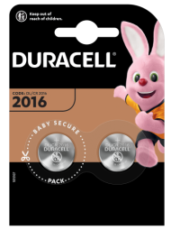 Baterijas Duracell CR2016 2 pack
