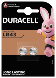 BaterijaS Duracell LR43 2 pack 1.5V 186/V12GA