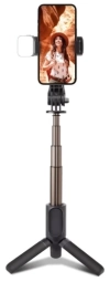 Selfie kāts SBS Universal 70cm Led light Tripod