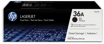 HP CB436AD 36A 2-pack Black