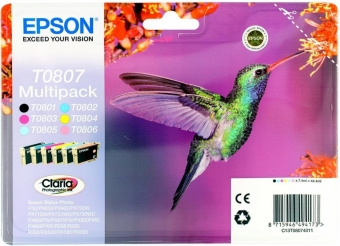 Tintes kārtidžs Epson T0807 6-Colors