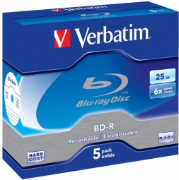 Matricas BD-R Verbatim 25 GB 6x Single Layer 5 Pack Jewel