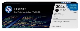 HP CC530AD 304A 2-pack Black