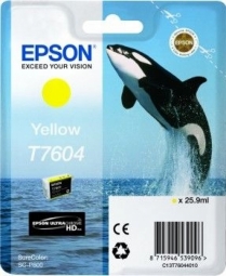 Ink cartridge Epson T7604 Yellow