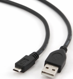 Kabelis Gembird USB Male - MicroUSB Male 1.8m Black