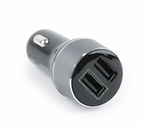EnerGenie USB Dual Car Charger - Black