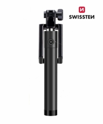 Swissten Wired Selfie Stick Black