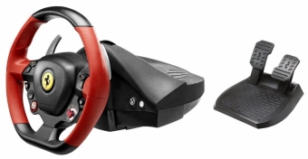 Spēļu stūre Thrustmaster Ferrari 458 Black/Red