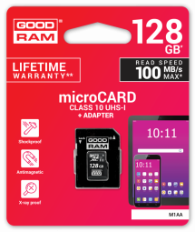 Goodram 128GB microSDXC class 10 UHS I + Adapter
