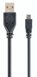 Kabelis Gembird USB Male - MiniUSB Male 1.8m Black