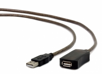 Kabelis Gembird USB Male - USB Female 10m Black